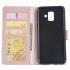 For Samsung J6 plus Flip type Leather Protective Phone Case with 3 Card Position Buckle Design Phone Cover  Rose gold