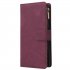 For Samsung NOTE 10 Lite Case Smartphone Shell Wallet Design Zipper Closure Overall Protection Cellphone Cover  4 brown