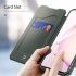 For Samsung NOTE 10 Lite Magnetic Protective Case Bracket with Card Slot Leather Mobile Phone Cover dark green