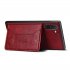 For Samsung Note 10 10 Pro Cellphone Cover 2 in 1 Stand Function Textured PU Leather Anti scratch Overall Protection Case Card Holder red