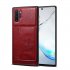 For Samsung Note 10 10 Pro Cellphone Cover 2 in 1 Stand Function Textured PU Leather Anti scratch Overall Protection Case Card Holder red