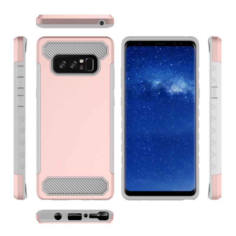 For Samsung Note 8 PC+ Silicone 2 in 1 Anti-fall Back Cover Protective Case