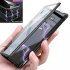 For Samsung Note 9 Magnetic Adsorption Metal Bumper Tempered Glass Clear Cover Case brown