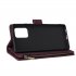 For Samsung S10 Lite 2020 Mobile Phone Case Wallet Design Zipper Closure Overall Protection Cellphone Cover  5 wine red