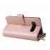 For Samsung S10 S20 S10E  S10 Plus Pu Leather  Mobile Phone Cover Zipper Card Bag   Wrist Strap Rose gold