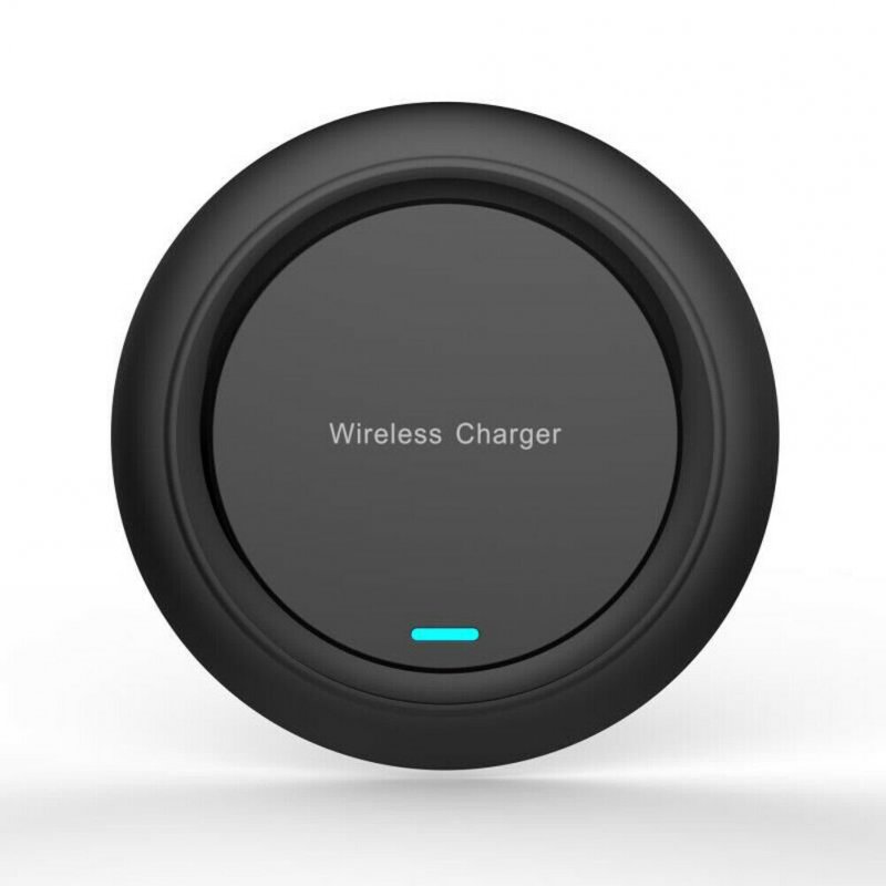 For Samsung S10+/e S8/S9 Plus Fast Wireless Charger 10W Quick Charging Pad Mat black