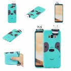 For Samsung S8 3D Cartoon Lovely Coloured Painted Soft TPU Back Cover Non slip Shockproof Full Protective Case Light blue