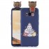 For Samsung S8 3D Cartoon Lovely Coloured Painted Soft TPU Back Cover Non slip Shockproof Full Protective Case sapphire