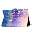 For Samsung T510 T515 Laptop Protective Case with Front Snap Cute Cartoon Color Painted Smart Stay PU Cover  Purple quicksand