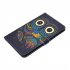 For Samsung T580 PU Laptop Protective Case with Front Snap Color Painted Smart Stay Cover  owl