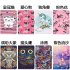 For Samsung T590 Laptop Protective Case Color Painted Smart Stay PU Cover with Front Snap Crown cat
