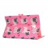 For Samsung T590 Laptop Protective Case Color Painted Smart Stay PU Cover with Front Snap Pink flower