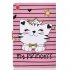 For Samsung T720 T725 Laptop Protective Cover Cartoon Color Painted Smart Stay PU Cover with Front Snap Crown cat