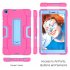 For Samsung Tab A T290 T295 PC  Silicone Hit Color Armor Case Tri proof Shockproof Dustproof Anti fall Protective Tablet Cover  Rose red   blue