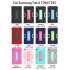 For Samsung Tab A T290 T295 PC  Silicone Hit Color Armor Case Tri proof Shockproof Dustproof Anti fall Protective Tablet Cover  Rose red   blue