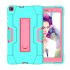 For Samsung Tab A T290 T295 PC  Silicone Hit Color Armor Case Tri proof Shockproof Dustproof Anti fall Protective Tablet Cover  Mint green   rose red