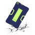 For Samsung Tab A T290 T295 PC  Silicone Hit Color Armor Case Tri proof Shockproof Dustproof Anti fall Protective Tablet Cover  Black   blue