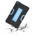 For Samsung Tab A T290 T295 PC  Silicone Hit Color Armor Case Tri proof Shockproof Dustproof Anti fall Protective Tablet Cover  Black   blue