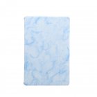 For Samsung Tab S6 T860 Tablet Cover Marbling Pattern PU Leather Anti-fall Anti-scrach Anti-slip Protect Shell Tri-fold Case  blue