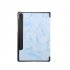 For Samsung Tab S6 T860 Tablet Cover Marbling Pattern PU Leather Anti fall Anti scrach Anti slip Protect Shell Tri fold Case  gray