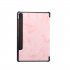 For Samsung Tab S6 T860 Tablet Cover Marbling Pattern PU Leather Anti fall Anti scrach Anti slip Protect Shell Tri fold Case  gray
