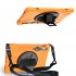 For Samsung Tab S7 T870  Tab S7 Plus T970 T975 Protective Cover with Pen Slot Anti fall Belt Holder   Wristband   Straps Orange Samsung Tab S7 T870  2020 