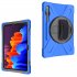 For Samsung Tab S7 T870  Tab S7 Plus T970 T975 Protective Cover with Pen Slot Anti fall Belt Holder   Wristband   Straps blue Samsung Tab S7 Plus T970 T975