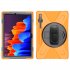 For Samsung Tab S7 T870  Tab S7 Plus T970 T975 Protective Cover with Pen Slot Anti fall Belt Holder   Wristband   Straps Orange Samsung Tab S7 Plus T970 T975