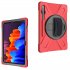 For Samsung Tab S7 T870  Tab S7 Plus T970 T975 Protective Cover with Pen Slot Anti fall Belt Holder   Wristband   Straps red Samsung Tab S7 Plus T970 T975