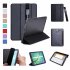 For Samsung tab S3 9 7 inch T820 T825 PU Leather Protective Case with Pen Bandage Sleep Function black