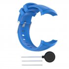 For Spartan Sport Silicone Replacement Wrist Band Strap For Suunto Spartan Ultra Sport <span style='color:#F7840C'>Smart</span> <span style='color:#F7840C'>Watch</span> Band blue