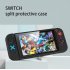 For Switch Host Plastic Split Protective Case Shell Cover Solid Color 17cm x 11cm x 3cm blue