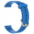For Ticwatch c2 Smart Watch Replacement Solid Color Silicone Strap Wristband sky blue