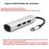 For Type C Hub3 0   Hdmi4K 4 in 1 Notebook Mobile Phone Adapter Notebook for mate10mate20 P20 P30 gray