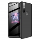 For VIVO S1/V15 Ultra Slim PC Back Cover Non-slip Shockproof 360 Degree Full Protective Case black