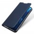 For VIVO V17 Pro Cellphone Cover PU Leather Shell Side Buckle Card Slots Mobile Phone Soft Case Overal Protection blue
