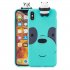 For VIVO V7 plus Y75S Y79 Y73 3D Cartoon Lovely Coloured Painted Soft TPU Back Cover Non slip Shockproof Full Protective Case Light blue