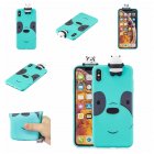 For VIVO V7 plus/Y75S/Y79/Y73 3D Cartoon Lovely Coloured Painted Soft TPU Back Cover Non-slip Shockproof Full Protective Case Light blue