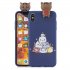 For VIVO V7 plus Y75S Y79 Y73 3D Cartoon Lovely Coloured Painted Soft TPU Back Cover Non slip Shockproof Full Protective Case sapphire