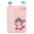 For VIVO Y71 3D Cute Coloured Painted Animal TPU Anti scratch Non slip Protective Cover Back Case Music unicorn