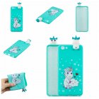 For VIVO Y71 3D Cute Coloured Painted Animal TPU Anti scratch Non slip Protective Cover Back Case Love unicorn