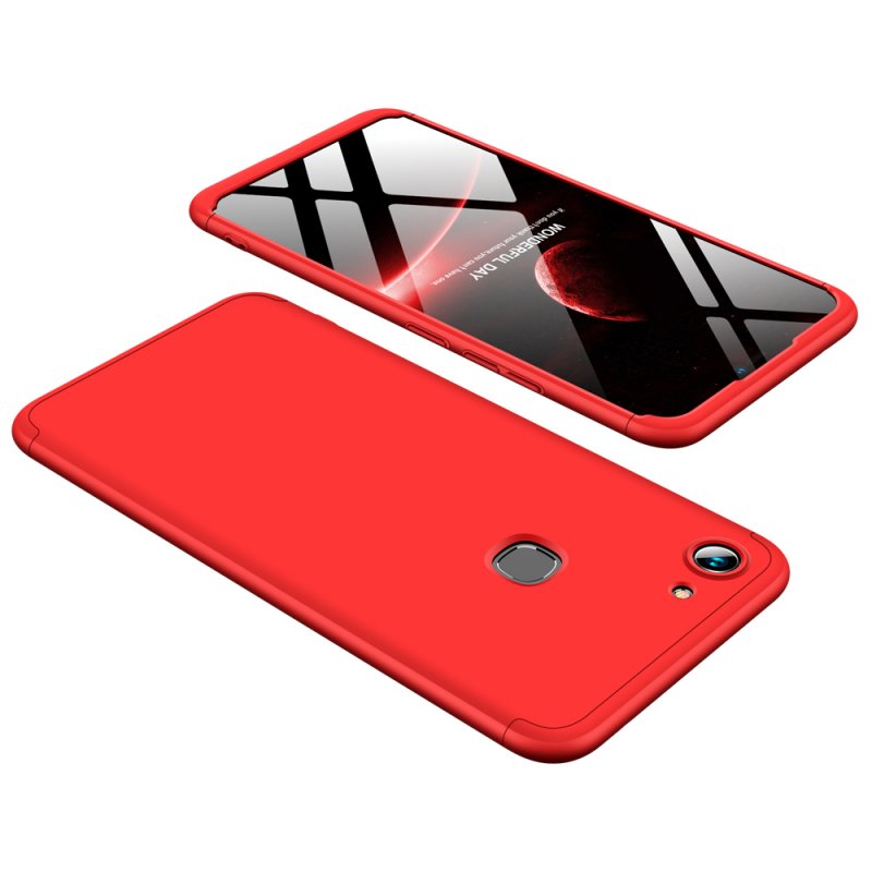 Wholesale For Vivo Y Fingerprint Slim 3 In 1 Hybrid Hard Case Full Body 360 Degree Protection Back Cover Red From China