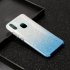 For VIVO Y91 Y93 Y95 with hole V17 S1 Pro Y95 Phone Case Gradient Color Glitter Powder Phone Cover with Airbag Bracket blue