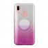 For VIVO Y91 Y93 Y95 with hole V17 S1 Pro Y95 Phone Case Gradient Color Glitter Powder Phone Cover with Airbag Bracket Pink