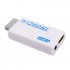 For Wii to HDMI Converter Full HD 1080P Wii to HDMI Wii2HDMI Converter 3 5mm Audio For PC HDTV Monitor Display white