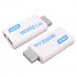 For Wii to HDMI Converter Full HD 1080P Wii to HDMI Wii2HDMI Converter 3 5mm Audio For PC HDTV Monitor Display white
