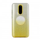 For XIAOMI CC9E/A3/10/10 PRO/K20/K20 pro Phone Case Gradient Color Glitter Powder Phone Cover with Airbag Bracket yellow