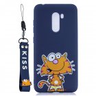 For <span style='color:#F7840C'>XIAOMI</span> F1 Cute Coloured Painted TPU Anti-scratch Non-slip Protective Cover Back Case with Lanyard