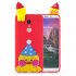 For XIAOMI Redmi 5 plus 3D Cartoon Lovely Coloured Painted Soft TPU Back Cover Non slip Shockproof Full Protective Case Light pink