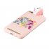 For XIAOMI Redmi 5A 3D Cute Coloured Painted Animal TPU Anti scratch Non slip Protective Cover Back Case Rose red